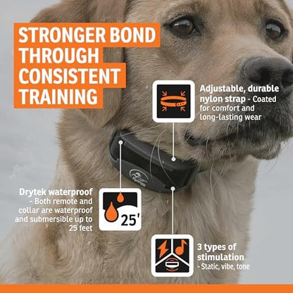 Side profile of SportDOG 425X remote and collar receiver