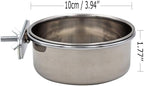 Complete set of two Tfwadmx stainless steel pet bowls
