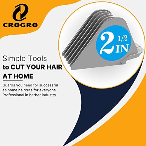 Reinforced plastic large size clipper guards attached to a professional grooming blade.