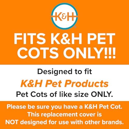 K&H Pet Products washable dog hammock replacement cover showing heavy duty double stitched seams for weight support