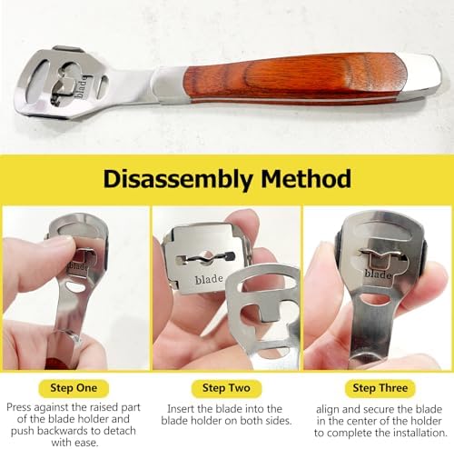 Kootinn foot care tool packaging showing wood handle and blade set.
