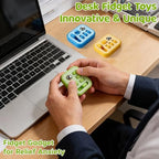 Multicolor handheld sensory pads showing slider and controller stick mechanisms