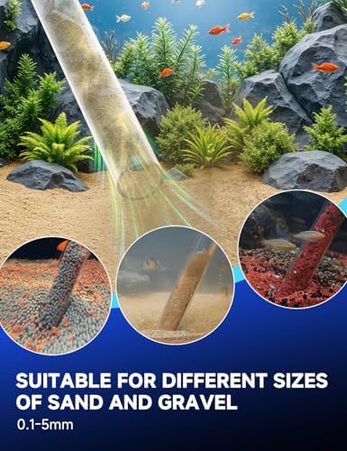 Vipask aquarium vacuum cleaner with included filter mesh bag