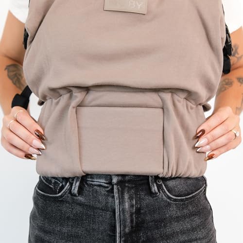 Adjustable seat design on Moby Sparrow baby carrier