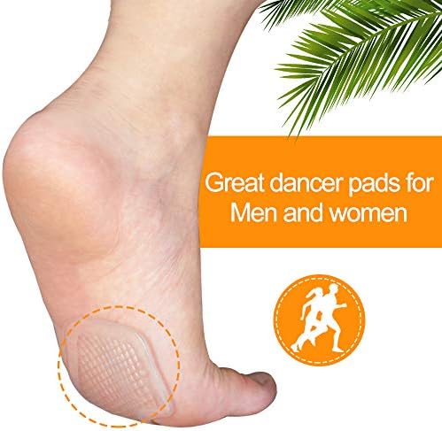 Demonstration of metatarsal pad placement on the ball of a human foot