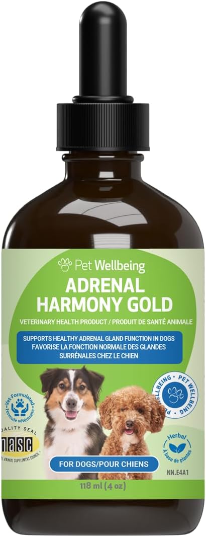 Pet Wellbeing Adrenal Harmony Gold for Dogs - Supports Adrenal Function & Normal Cortisol Levels with Ashwagandha & Bacopa - NASC Certified & Vet-Formulated - 2 oz Liquid Formula - Image 10