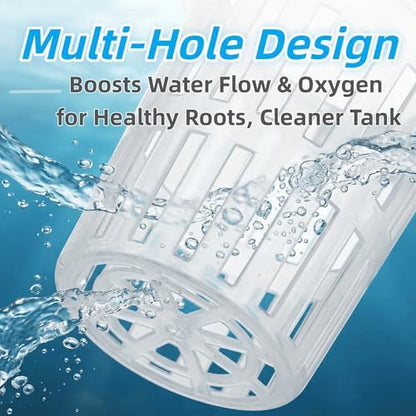 Two pack upgraded large aquarium planter kit installed on rimless tank