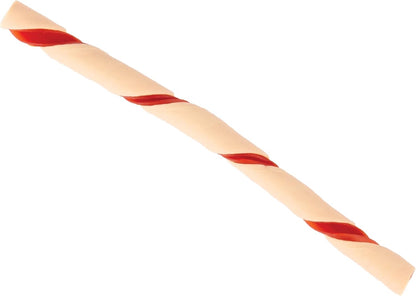 Dingo brand dental cleaning rawhide treats close up view