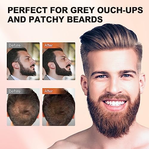 Man using Incolor powder on beard line application