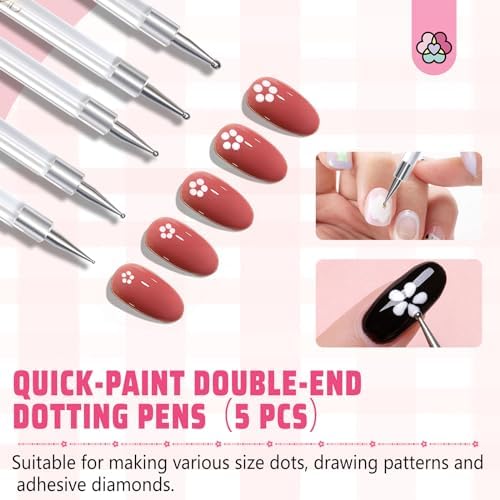 Close up view of the double ended stainless steel tips displaying the six different diameter options for precision drawing.