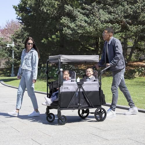 Jeep Aries Stroller Wagon with canopy detached