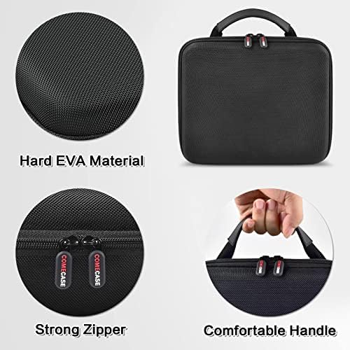 Hard shell travel organizer for men showing compact shockproof structure for professional grooming gear