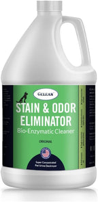 Gelean enzyme producing technology pet mess cleaner on white background