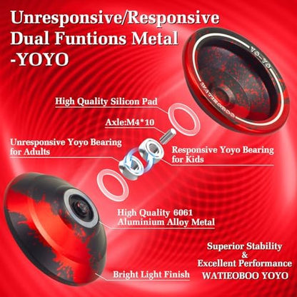 Watieoboo yoyo with string and removal tool accessories kit