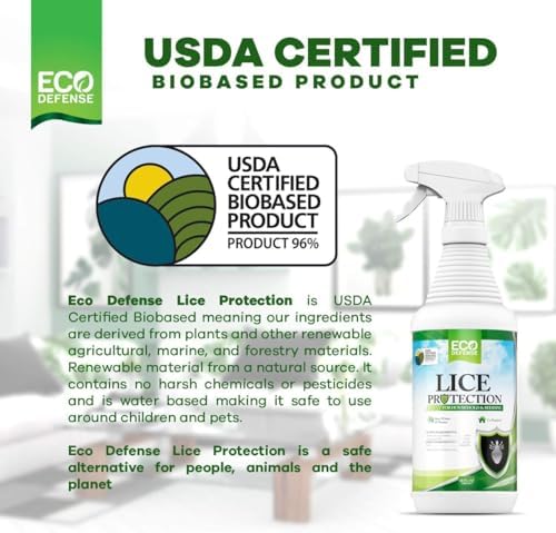 Plant based family friendly lice killing spray for bedding and mattresses