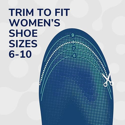 Side profile of the multipurpose gel insole demonstrating the cushioning thickness.