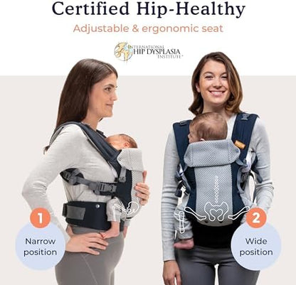 Authentic imported toddler backpack style back carry position setup