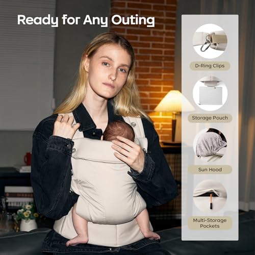 Foldable baby carrier storage bag demonstration