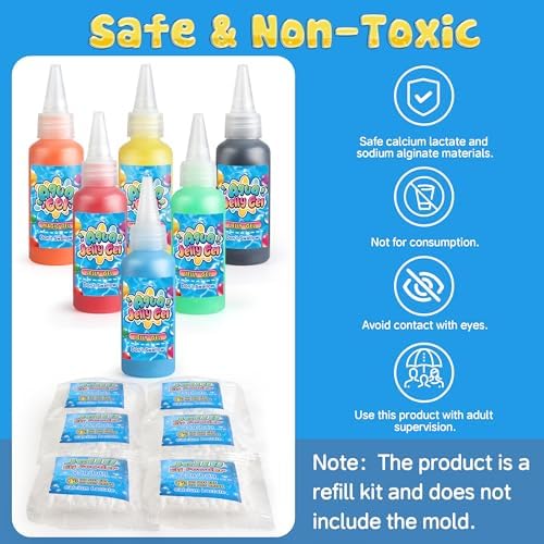 Wookidel magic gel tubes and calcium lactate powder for kids