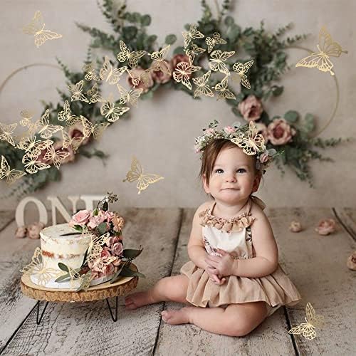 Adhesive glue dots included with butterfly toppers for easy mounting