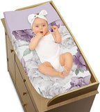Fitted elasticized edge detail for standard nursery changing tables