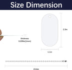 Double sided aluminum bone shaped metal tags for custom heat transfer printing
