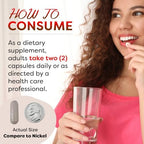 Best Naturals vegetarian capsules ingredient breakdown label