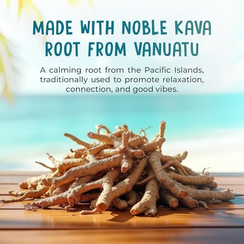Kava Krave calm support dietary supplement box showing contents and clear instructions for premium preparation.