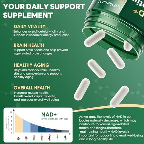 ArtDietistX liposomal NAD+ supplement side profile