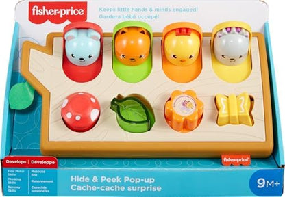 Authentic Fisher-Price USA imported sensory activity toy packaging for babies nine months plus