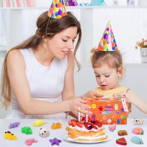 A complete collection of thirty individual sensory toys showing detailed textures