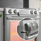 Eudemon childproof oven door lock in black front view