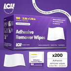 Individually wrapped sting-free medical adhesive remover wipes for sensitive skin