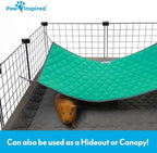 Paw Inspired hammock installed in wire cage environment
