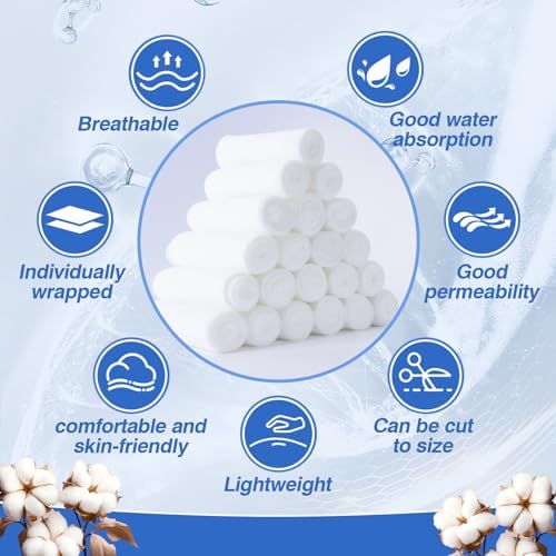 MAQIHAN lightweight medical dressing rolls pack for household emergency kits.