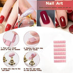 Professional nail art kit components including brushes and dotting tools
