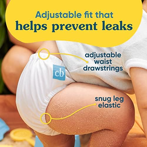 Side view of Charlie Banana washable swim diaper showing leg elastics