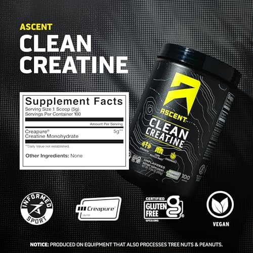 Ascent Clean Creatine Informed Sport certification seal
