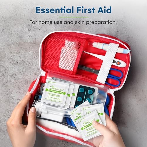Individually wrapped 70 percent isopropyl alcohol swabs for first aid