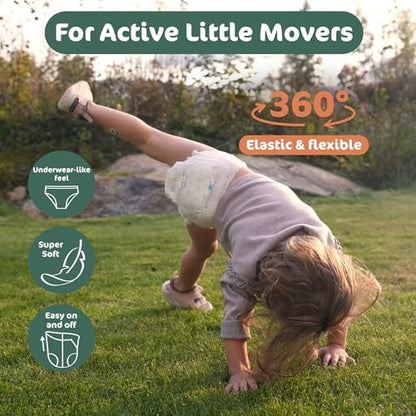 Naty FreeMovers eco-friendly diaper packaging details