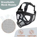 Package contents of Mayerzon dog muzzle for grooming
