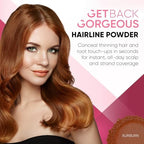 Side by side comparison of hair before and after using GBG powder