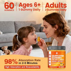 Jiankytz Quercetin Gummies 60 count container complete product view