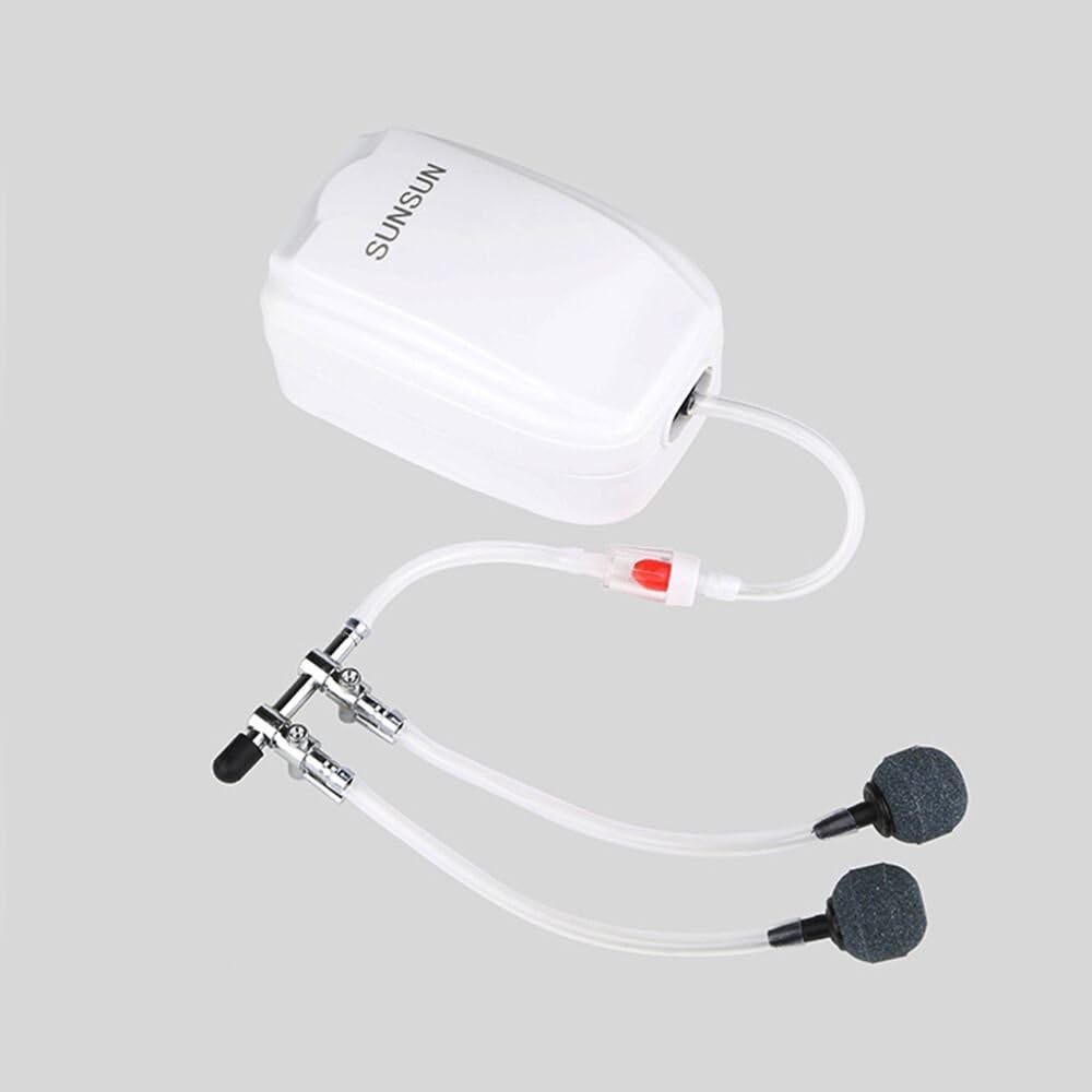 BornFeel 7-in-1 aeration accessory kit unboxed layout for multiple aquarium device setups.