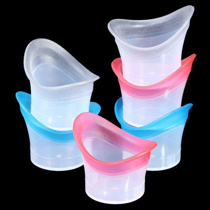 Portable eye cleaning tool for removing makeup and dust pollutants