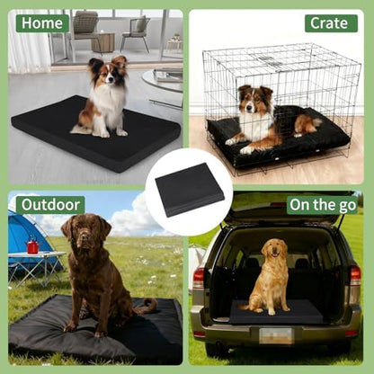 LWFCOEE indoor outdoor pet mattress sleeve demonstrating its water repelling hydrophobic coating properties.