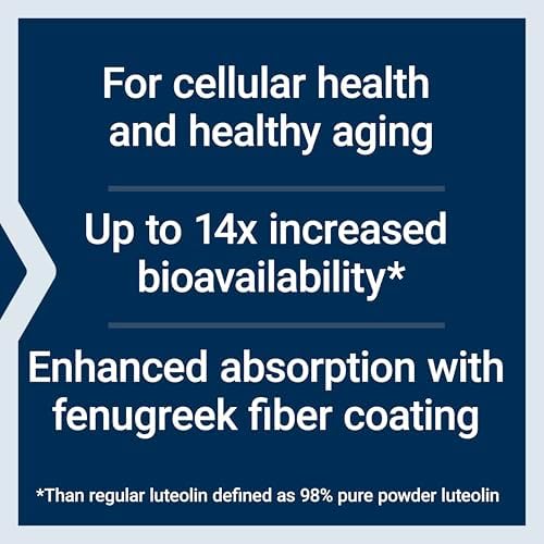 Life Extension Bio Luteolin 100 mg proprietary blend supplement bottle for longevity