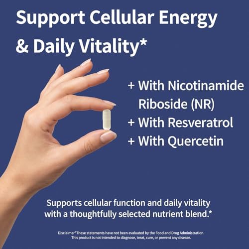 Side profile of XKQ liposomal NAD supplement container.