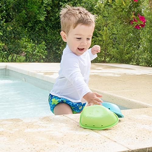 Green Sprouts baby swim diaper snap closure detail