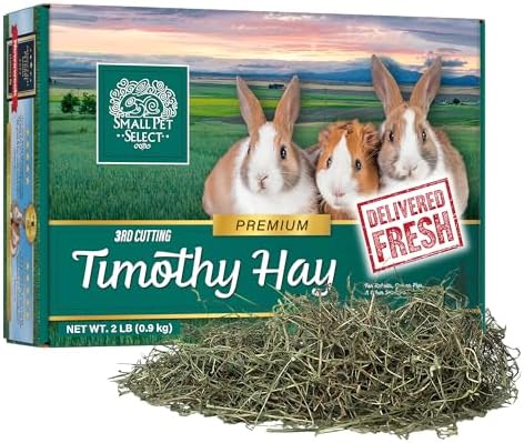 Small Pet Select 3rd Cutting Timothy Hay showing soft leaf texture
